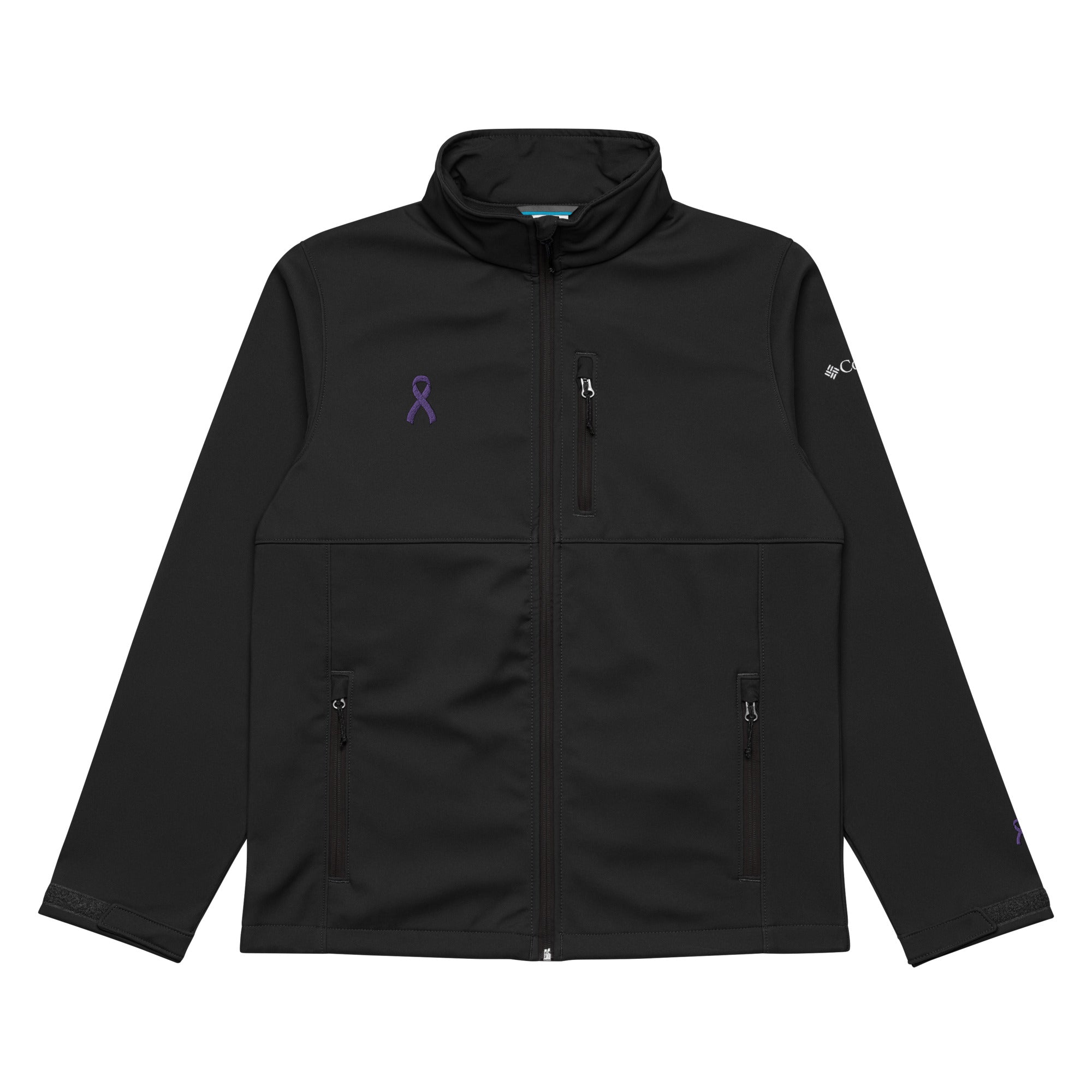 Men's Columbia Soft Shell Jacket (Embroidered Purple Ribbon) – The