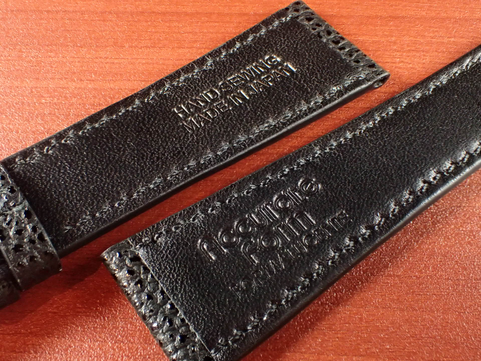 受注生産 フォルマルシェンテ オールハンドメイド革ベルト 姫路黒桟革