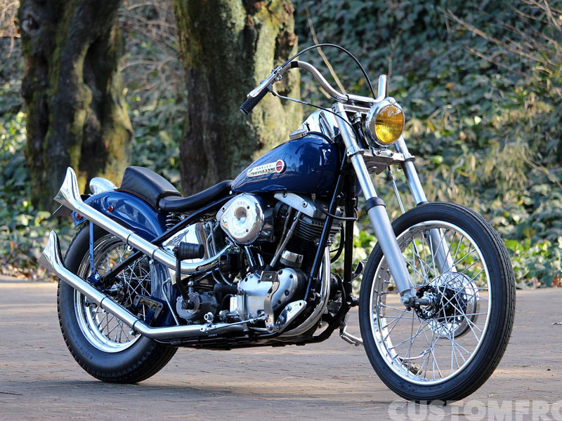 ハーレー ショベル FLH 1966のボバー チョッパー・モトリガレージ