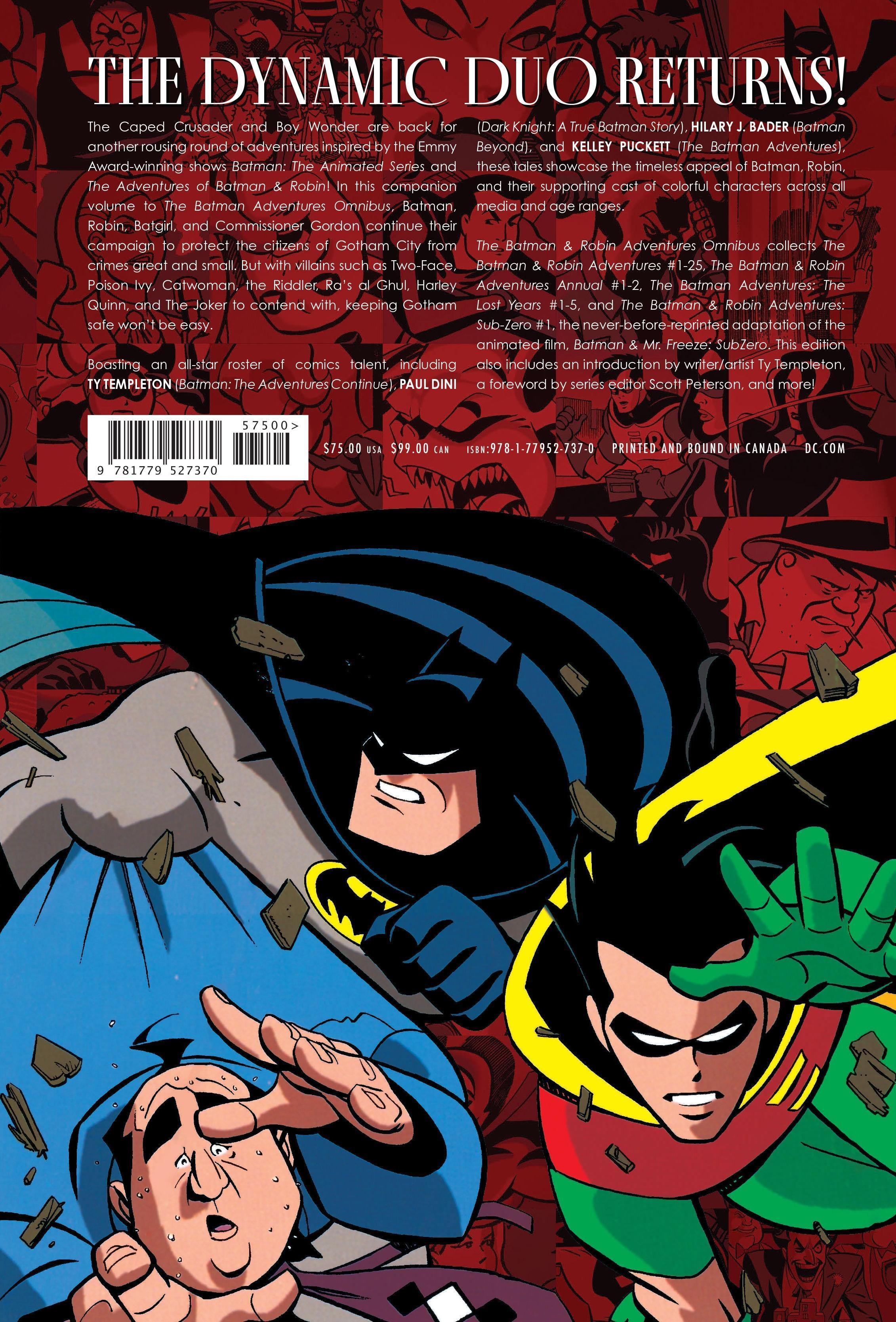 The Batman & Robin Adventures Omnibus” Final Cover Artwork