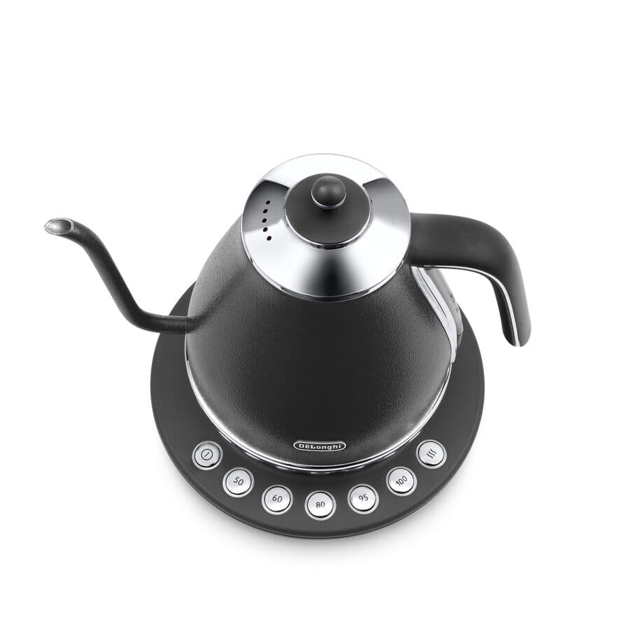 アイコナ 温度設定機能付き電気カフェケトル プレステージグレー