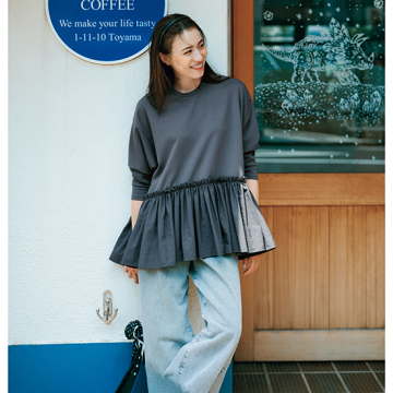 THREE SQUARE]モチモチフリルプルオーバー | KOBUNSHA SELECT SHOP