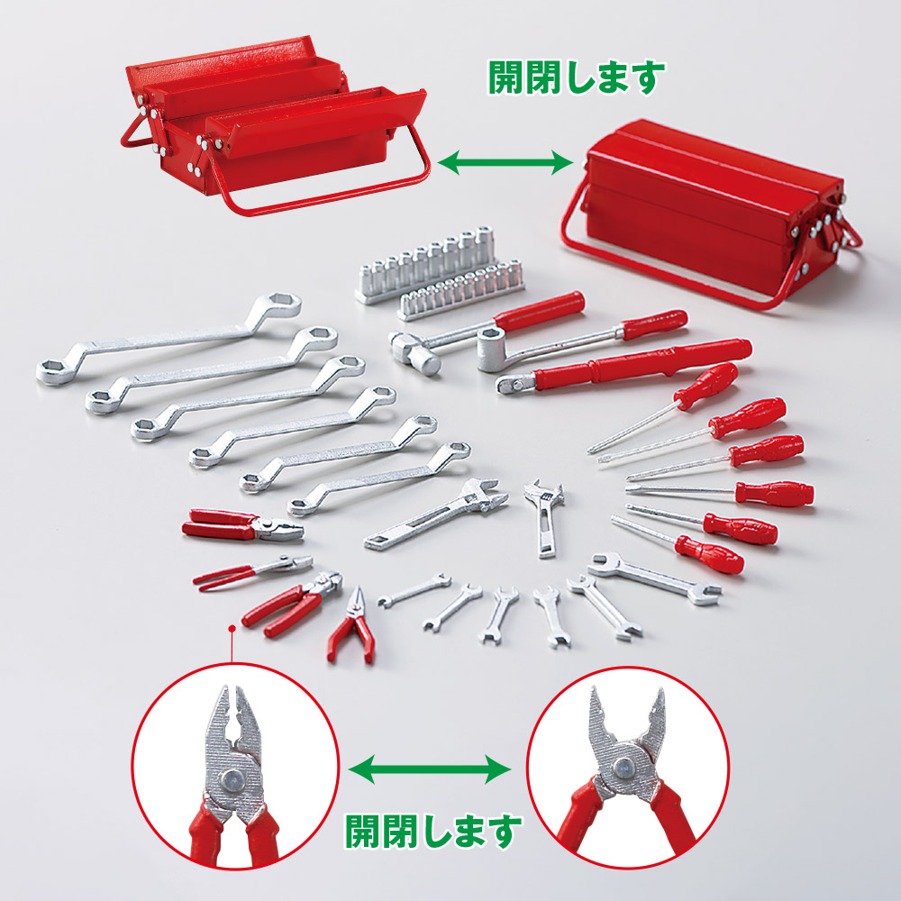 1/8 ガレージディスプレイキット（レッド） | デアゴスティーニ公式