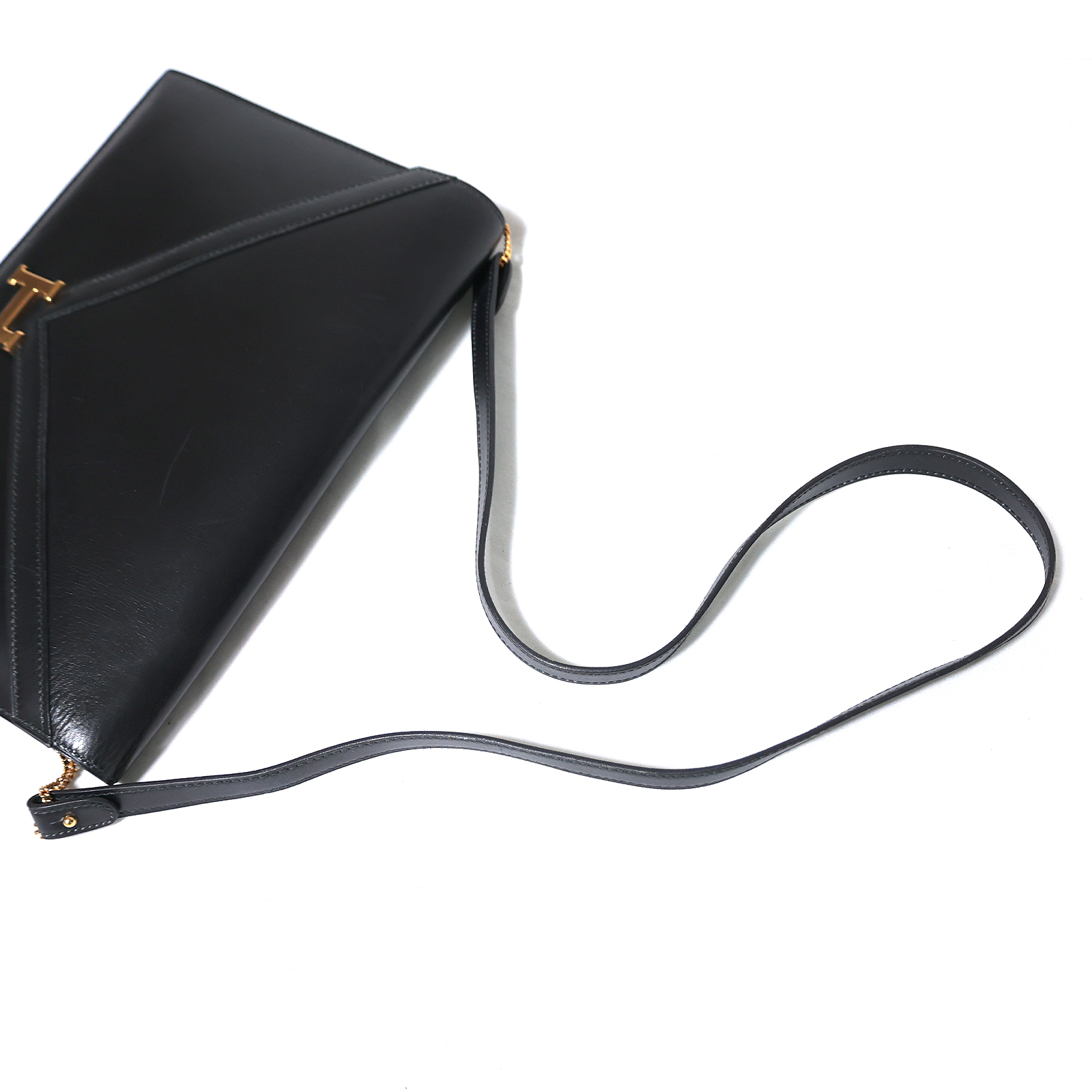 HERMES エルメス リディ ヴィンテージ ボックスカーフ ゴールド金具