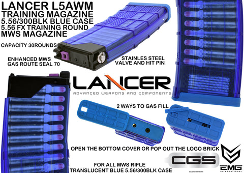 EMG x T8 LANCER L5AWM 300BLKタイプ マガジン MWS用 – DEVILSIX