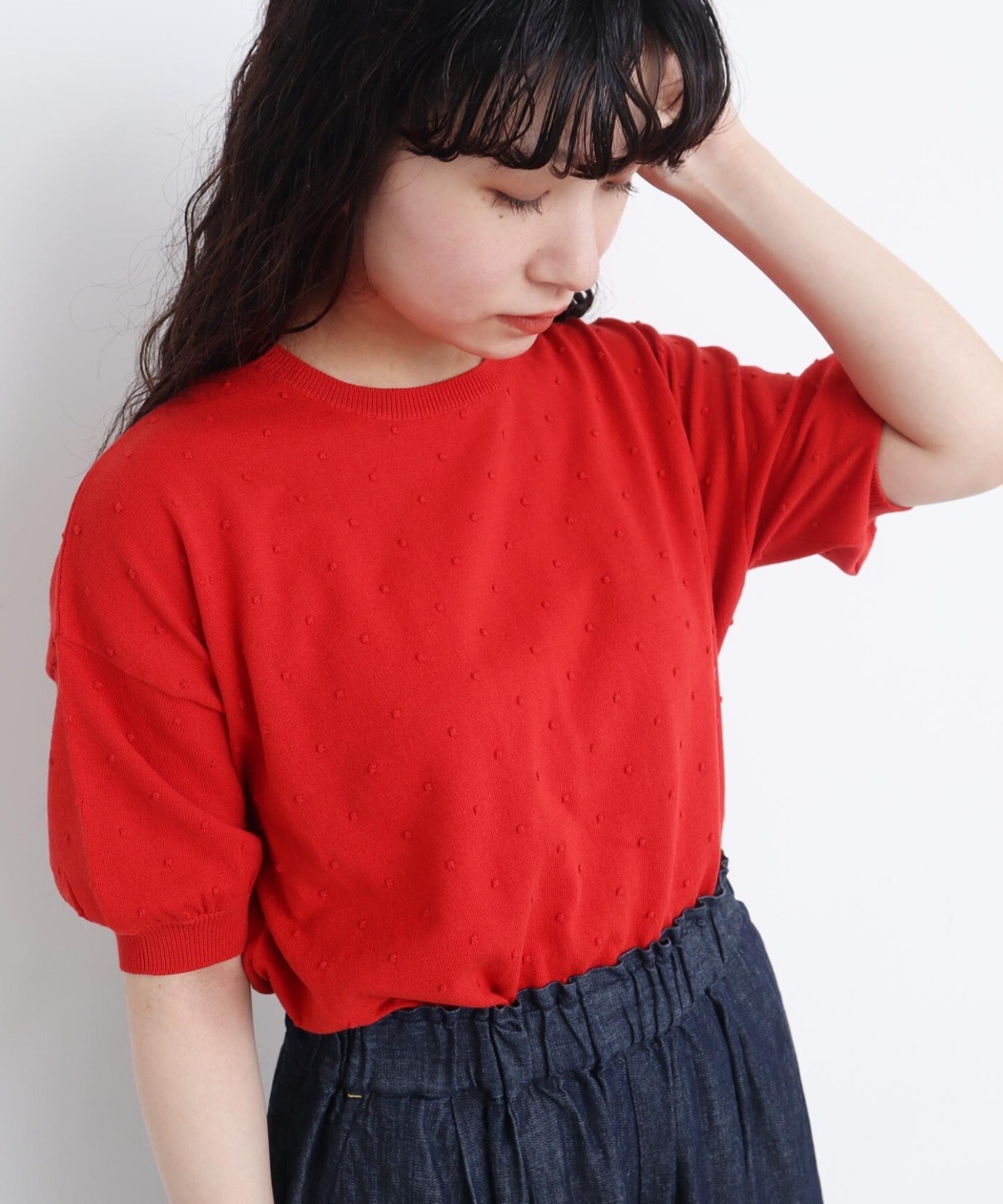 AMBIDEX Store ぽんぽんサマーニット(F パープル): l'atelier du savon