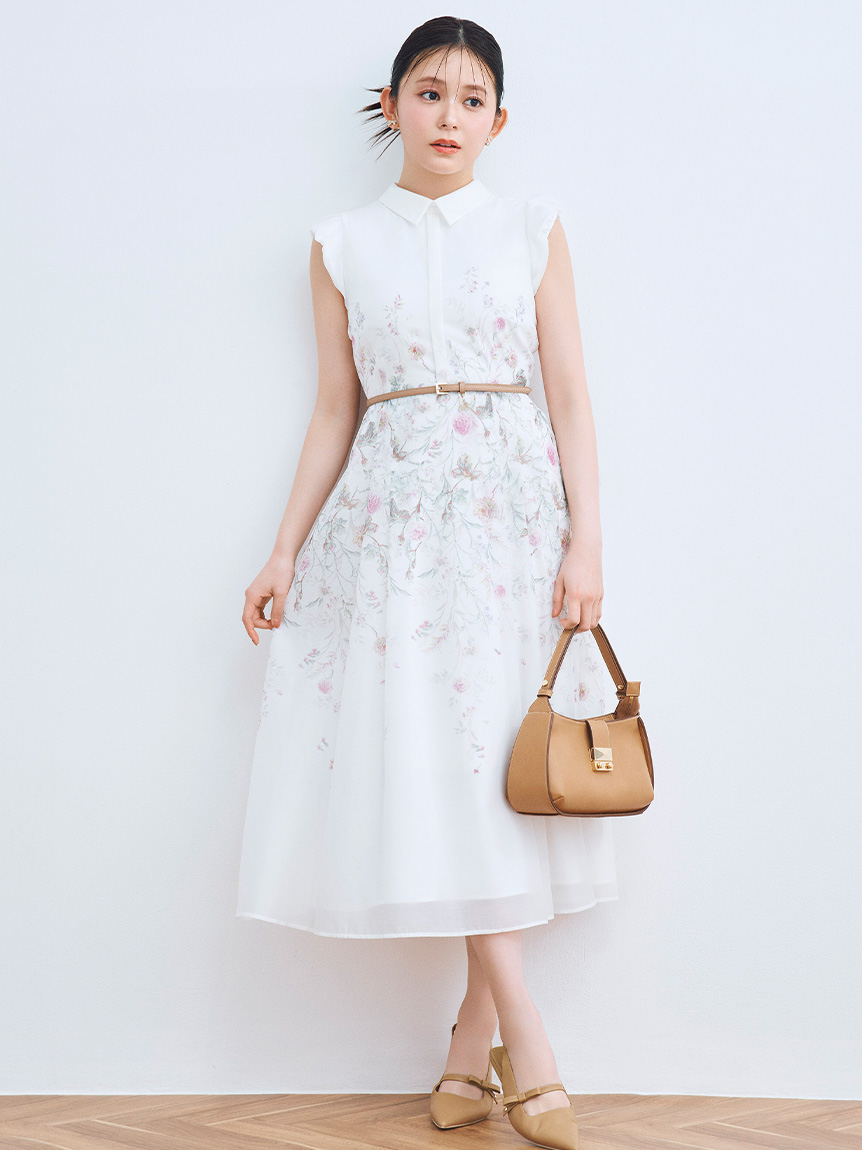 洗える】パネルフラワーワンピース(デイリーワンピース)｜DRESS