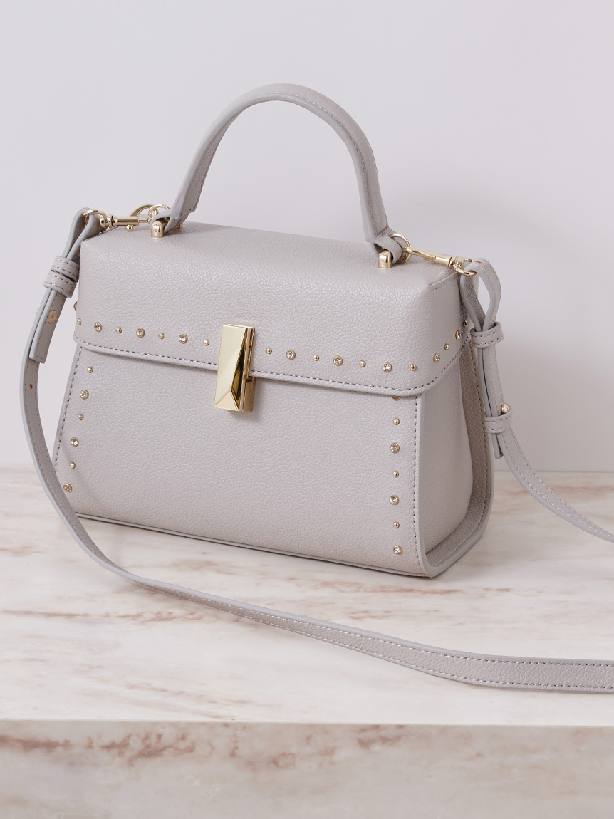 リュタン】ビジュースタッズポシェット（M）(ハンドバッグ)｜BAGS