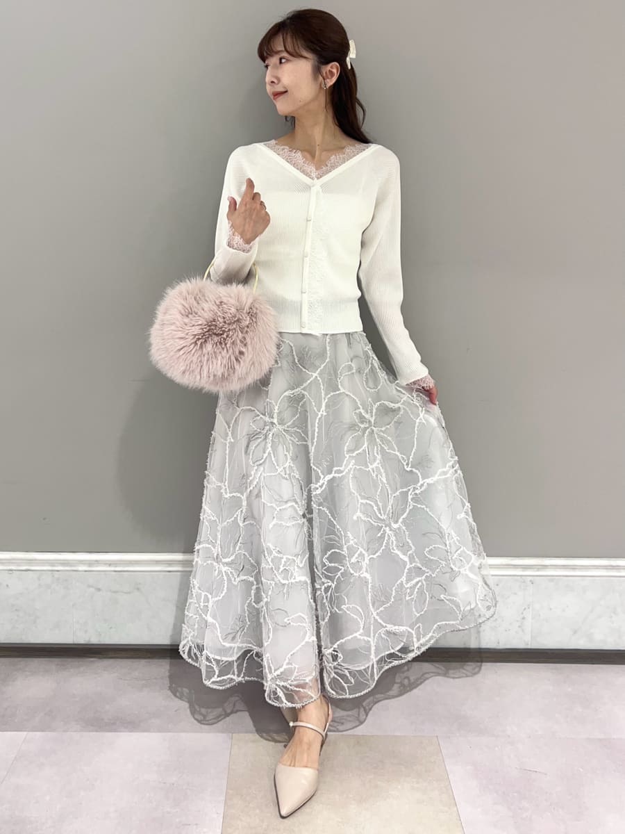 ブラッシュドエンブロイダリースカート(SKIRT（スカート）)｜CELFORD