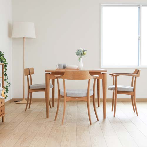 飛騨家具 HIDA 飛騨産業 CRESCENT クレセント アームチェア 張座 国産