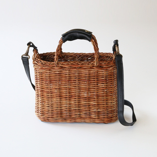 別注】あけびのかご（並編みグニ手・ショルダーストラップ付）／宮本