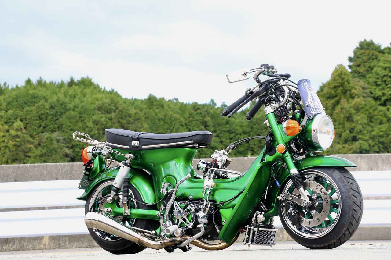 LOWRIDER×4MINI ホンダ「シャリィ」をベースに前後エアサス搭載で着地