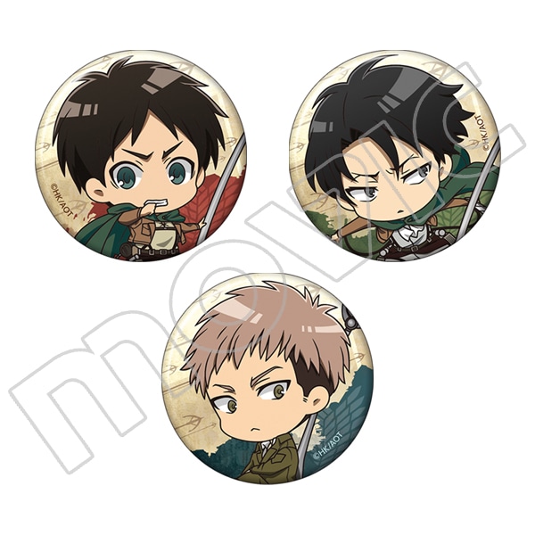進撃の巨人 リヴァイ エレン 缶バッジ 痛バ attack on titan 進撃の