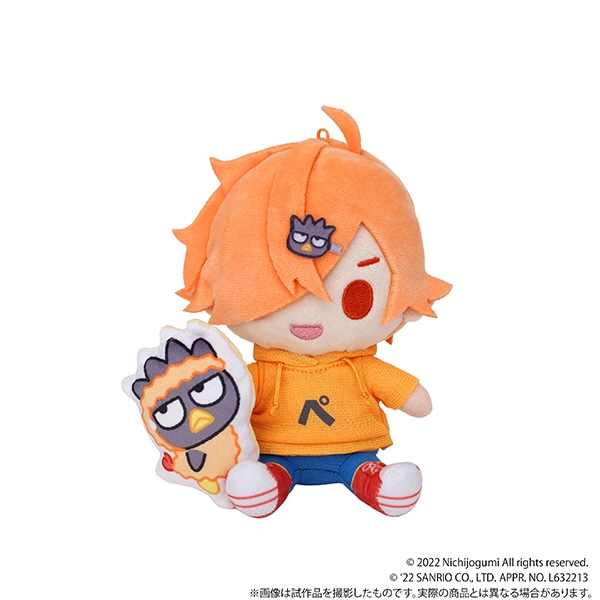 日常組 ぬいぐるみキーホルダー ぺいんと(バッドばつ丸): キャラグッズ