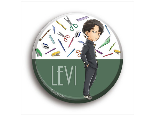 進撃!巨人中学校 ビッグサイズ缶バッジ 08. リヴァイ | HLJ.co.jp