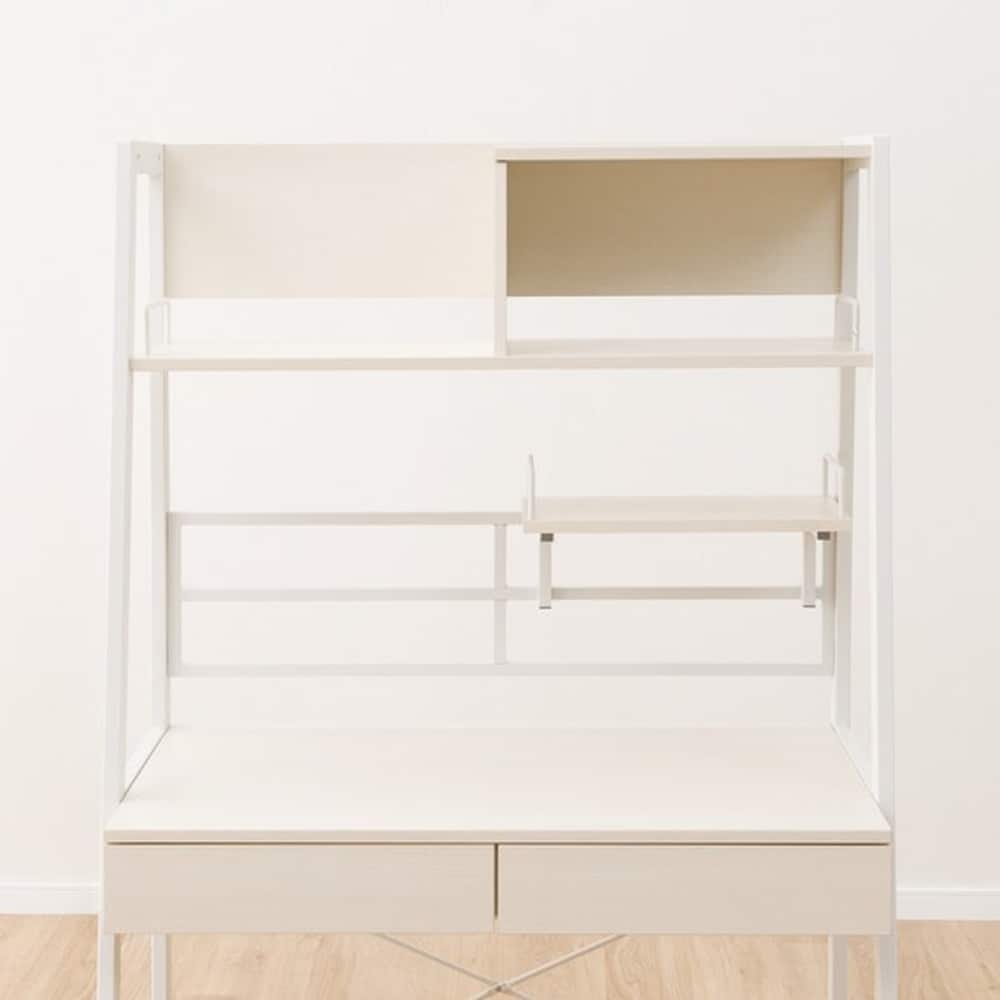 【完成品】ニトリ　省スペースデスク　ホワイトウォッシュ ニトリ（NITORI） 省スペースデスク(RB001 93 WW) ニトリ期間限定：4/6