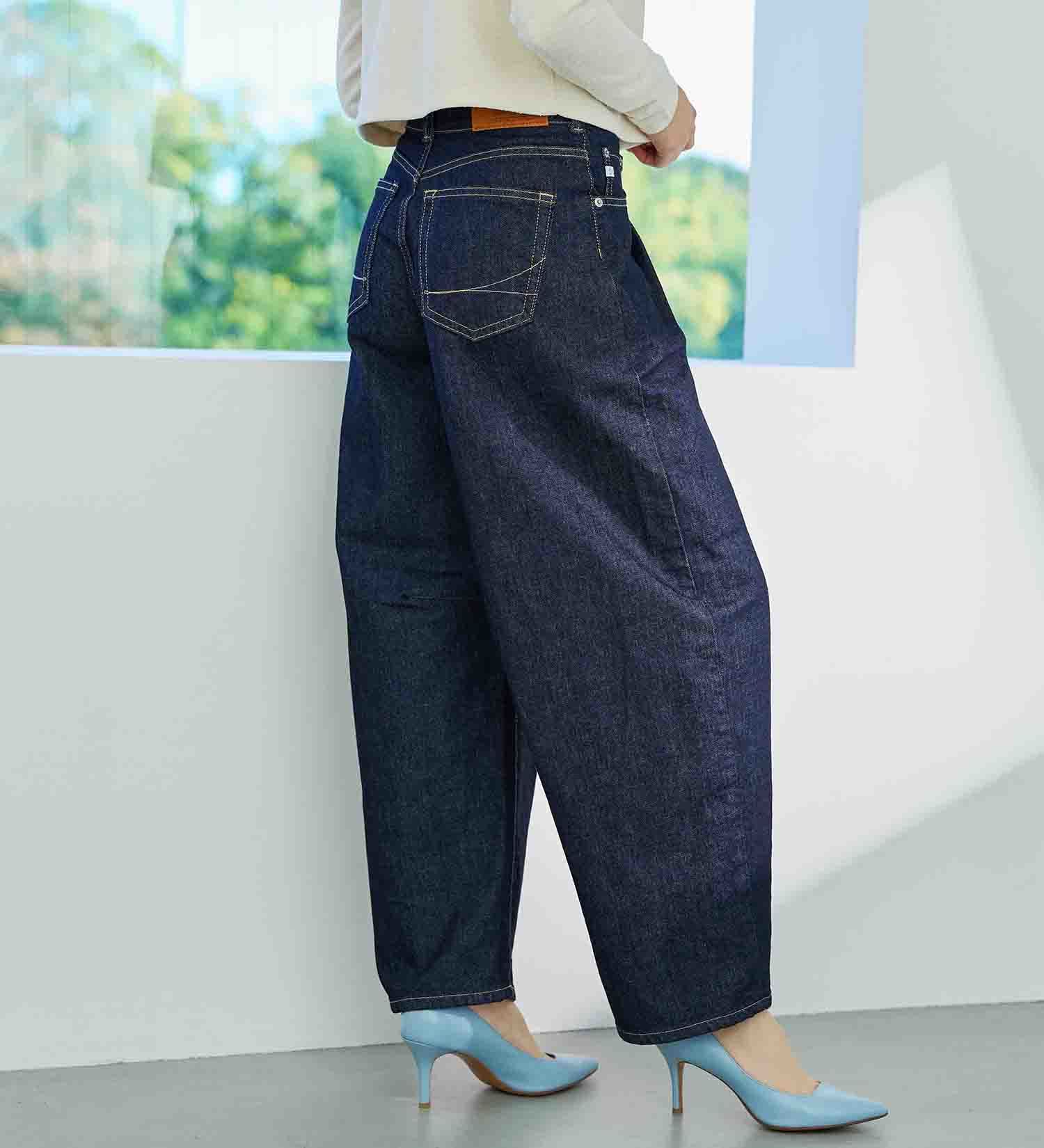 SOMETHING HANAタックカーブデニムパンツ|SOMETHING|サムシング