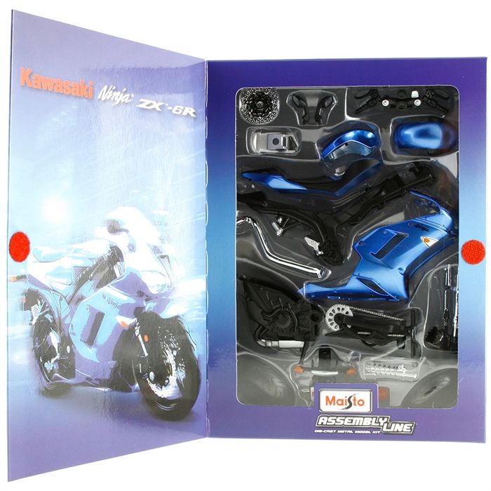 Maisto 1:12 Kawasaki Ninja ZX Model Maket Kit Motorsiklet MP31419