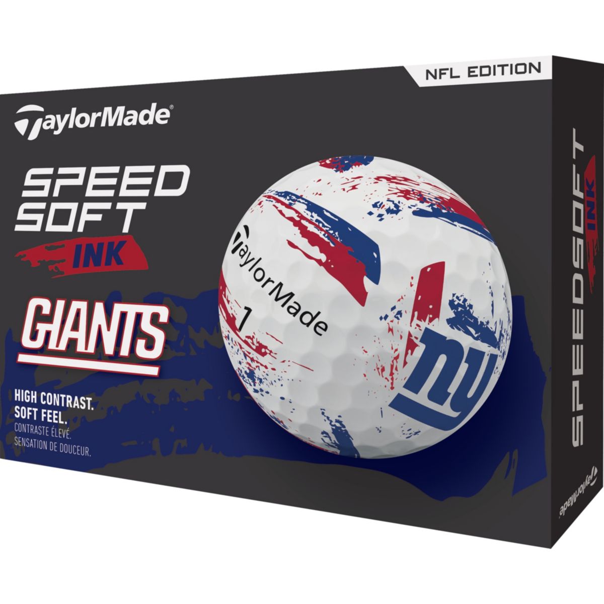 TaylorMade 2025 SpeedSoft Ink San Francisco 49ers Golf Balls