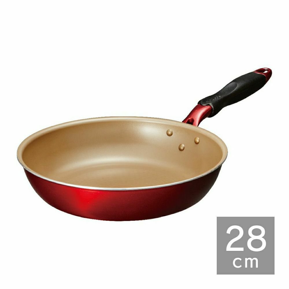 evercook α (エバークック アルファ) IH対応 フライパン 26cm レッド 2