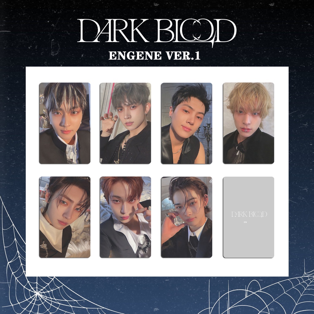 7 Unids/set EN-HYPEN Album DARK BLOOD Photocards Lomo Cards