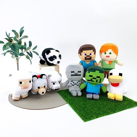 dショッピング |マインクラフト ぬいぐるみ オオカミ(四つ足