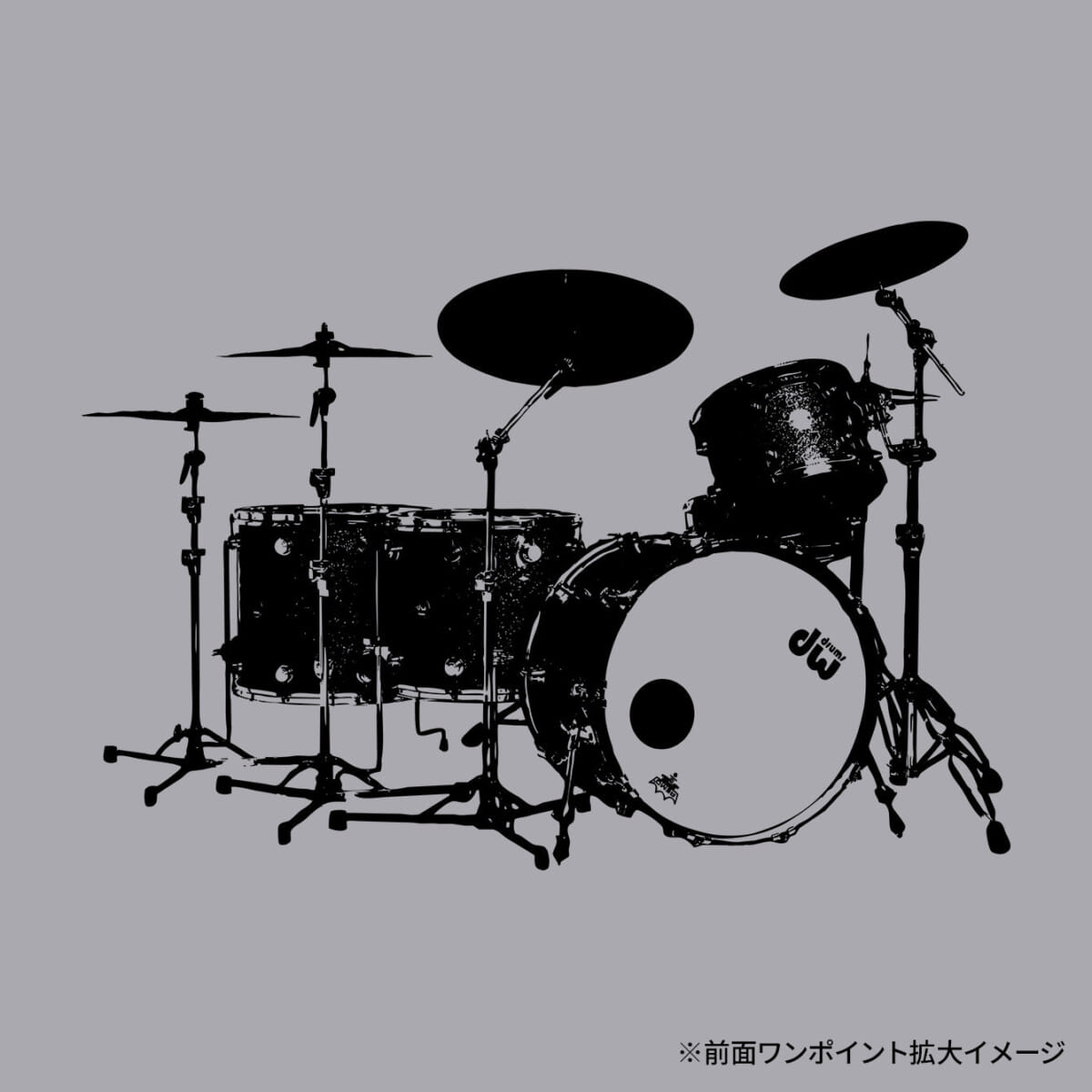 Hi-STANDARD 恒岡章の”セット図”Tシャツが新カラーで発売 | ドラマガWeb