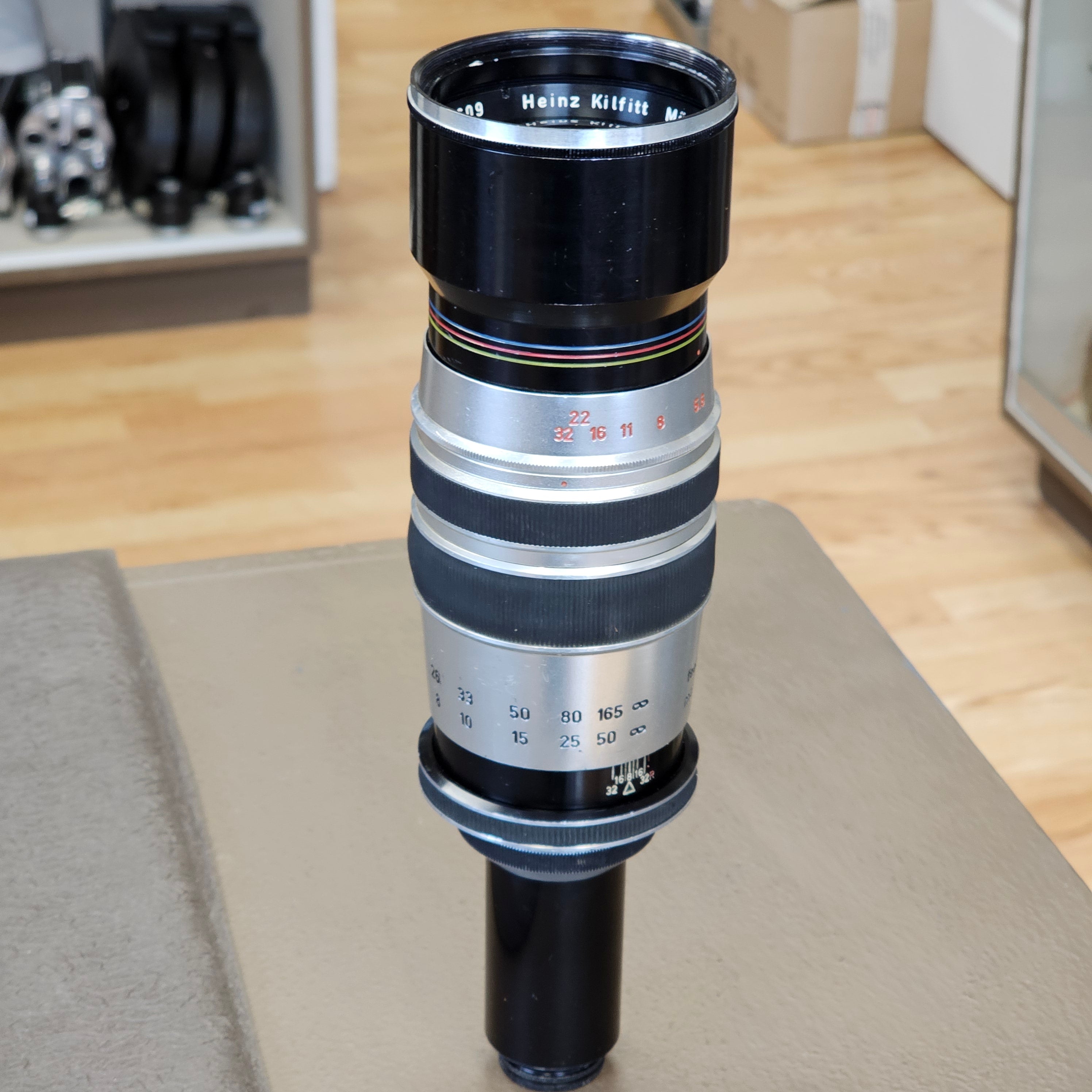 Heinz Kilfitt Munchen Tele-Kilar 300mm f5.6 C-Mount Lens S# Nr.208