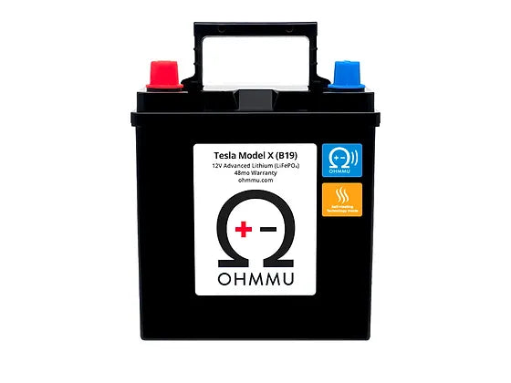 米国在庫あり Ohmmu テスラ モデルX 用 12V リチウム バッテリー for