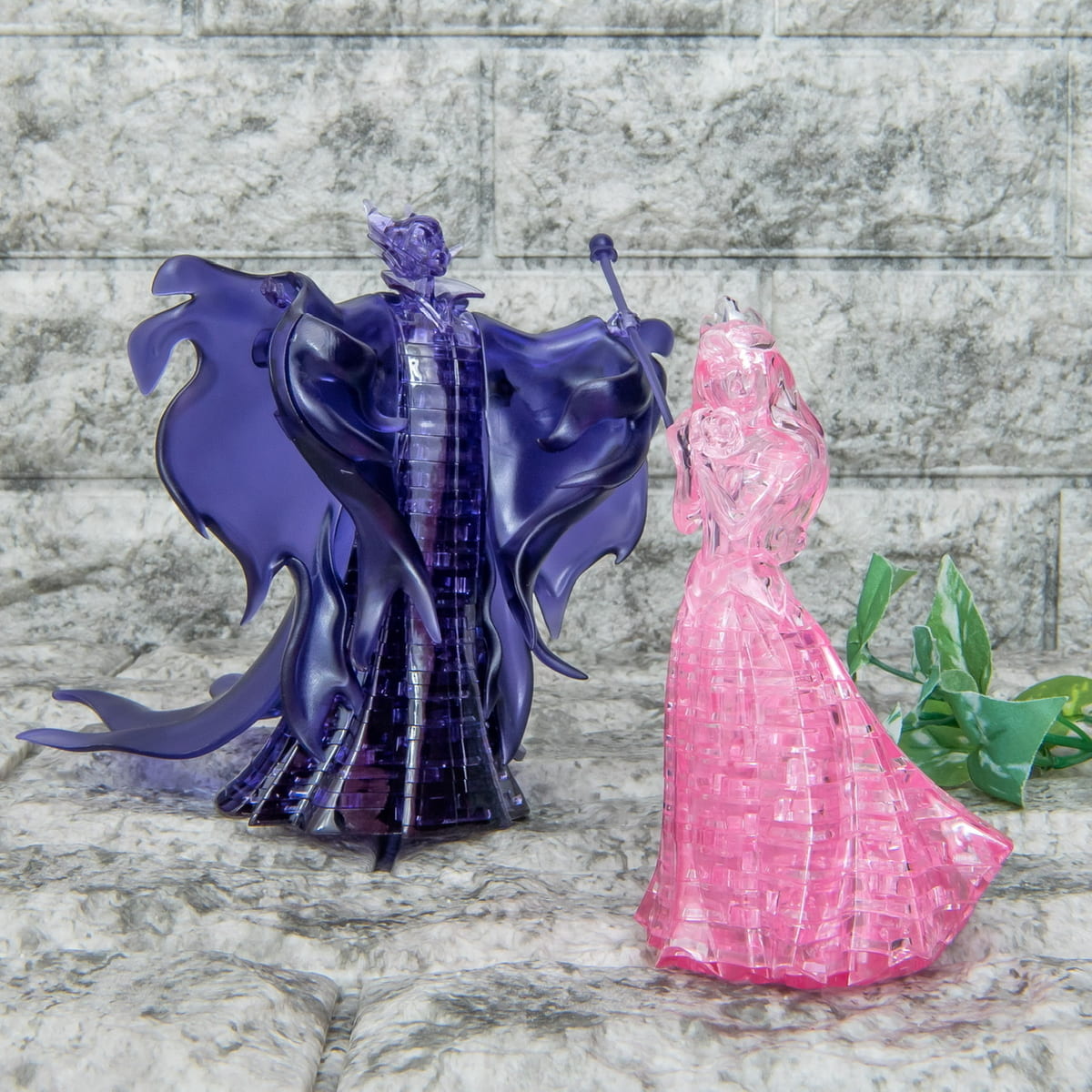 マレフィセント＆オーロラ姫の立体パズル！ハナヤマ「クリスタル