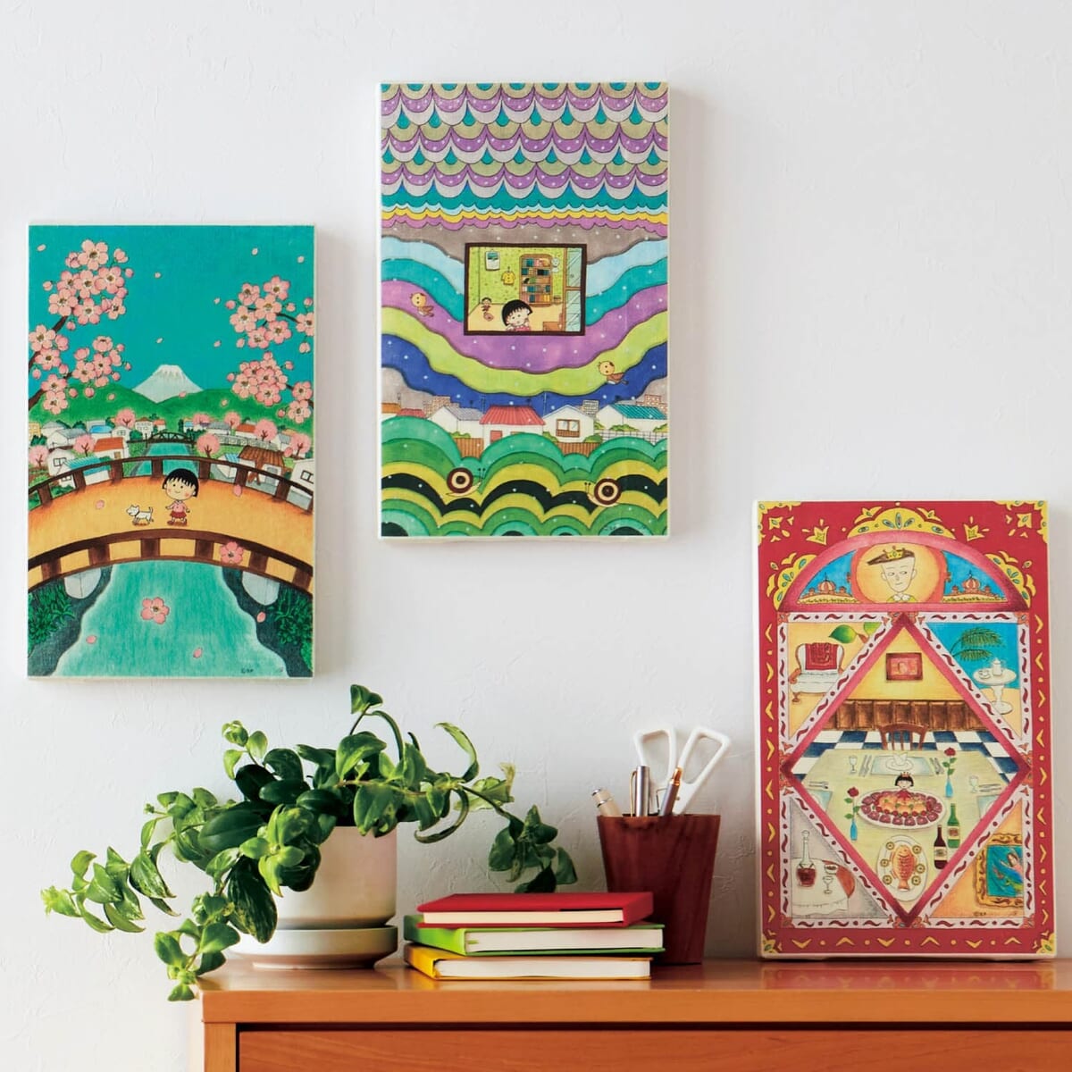 緻密に描かれた扉絵アート！ベルメゾン『ちびまる子ちゃん