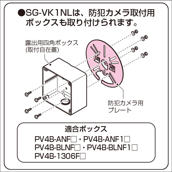 未来工業】防犯カメラ用プレート（カメラネジ用）: |e431（いいしざい