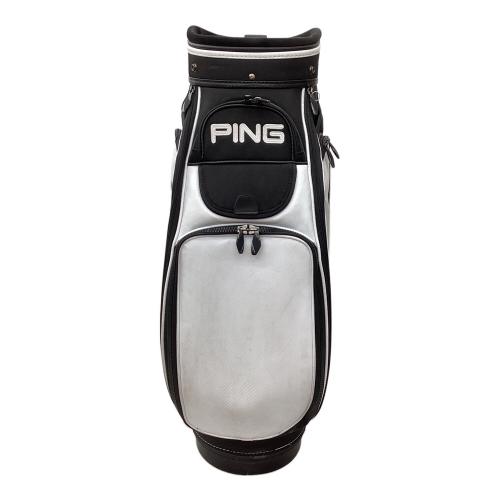 PiNG (ピン) キャディバッグ ホワイト×ブラック ツアーモデル