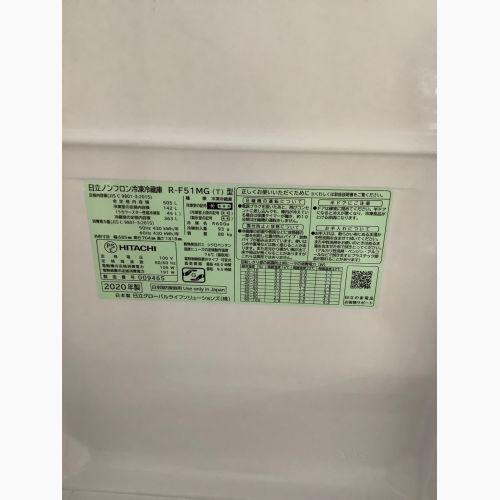 HITACHI (ヒタチ) 6ドア冷蔵庫 R-F51MG 2020年製 505L クリーニング済