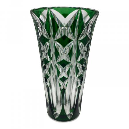Saint Louis (サンルイ) フラワーベース クリスタルガラス グリーン