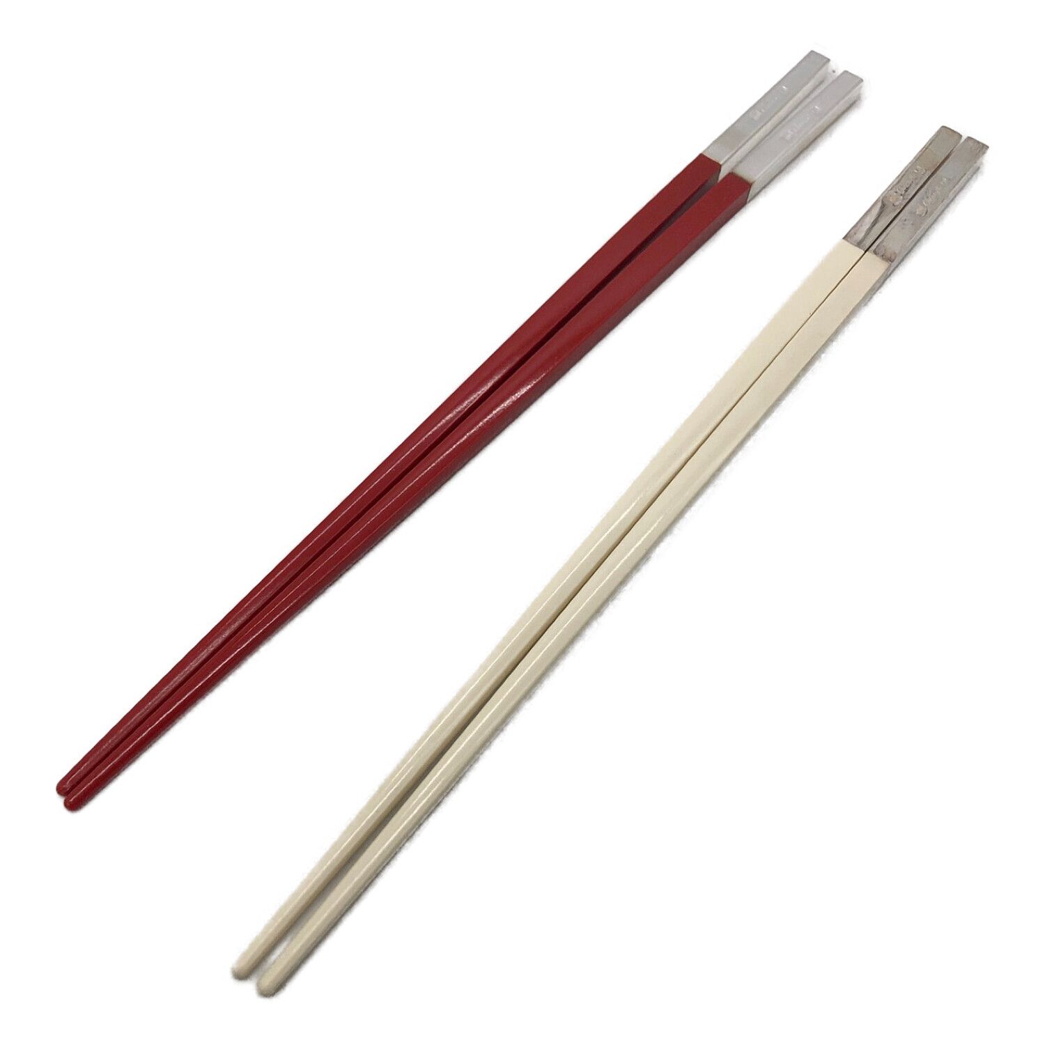 Christofle 紅白箸 2本セット クリストフル 紅白箸2本セット