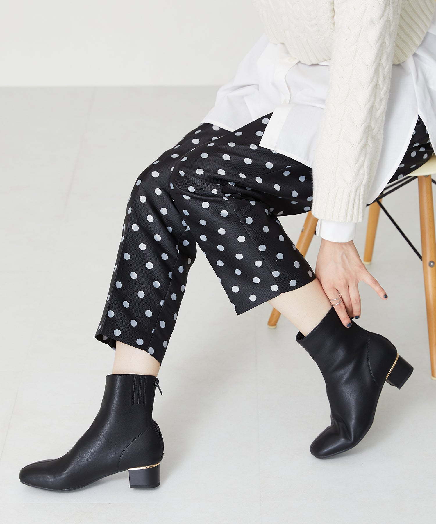 ソフトレザーメタリックラインブーツ/31409 – ORIENTALTRAFFIC