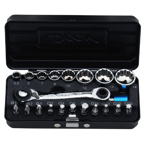 DEEN 1/4SQビット&6角ソケットラチェットセット DNCRBS21 | 公式