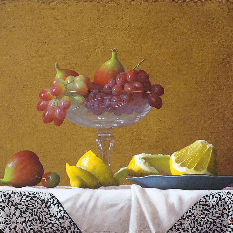 庄司守]油彩画『レモンのある卓上』: JALショッピング｜JAL Mall