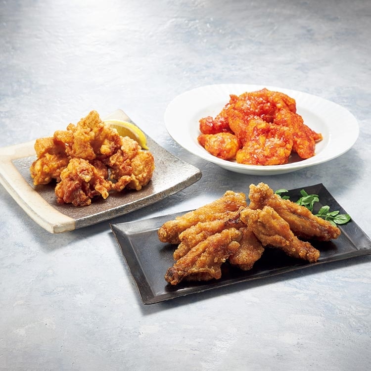 空とぶからあげ3種セット（塩にんにく、あまからユズ醤油、ヤンニョム