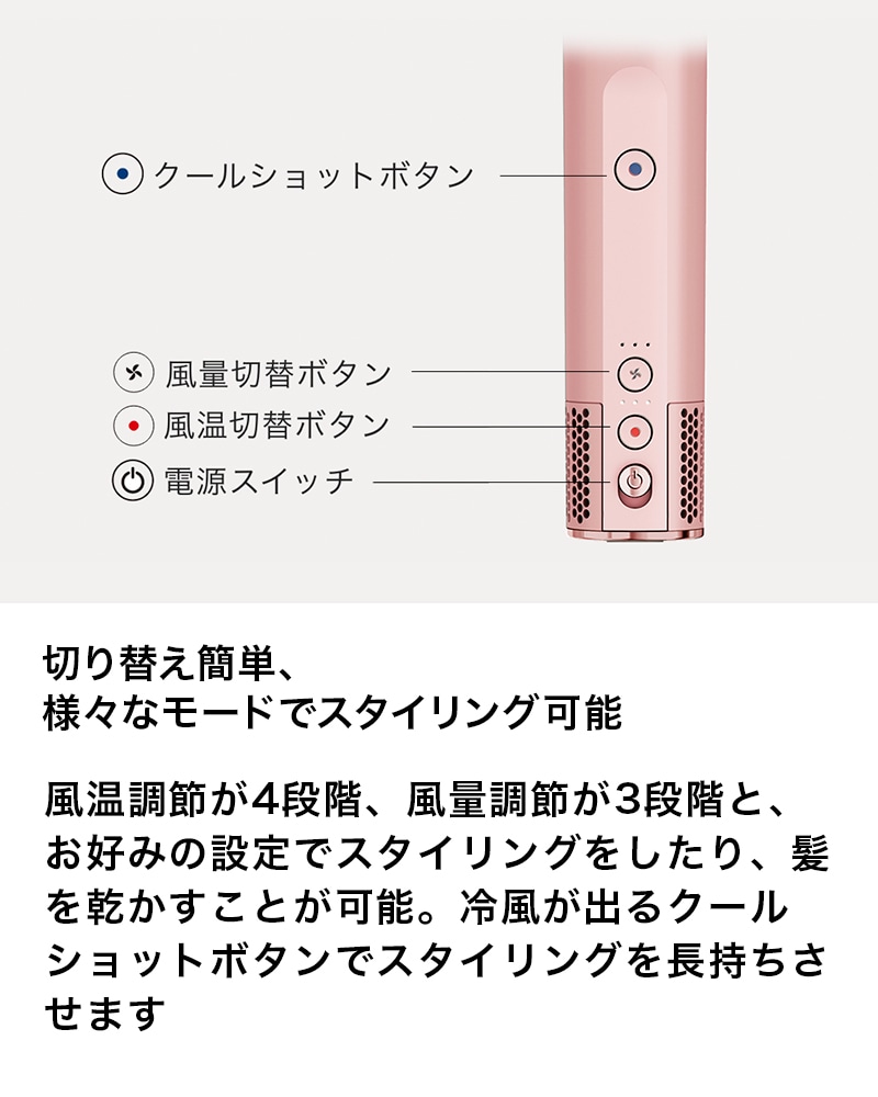 Shark FlexStyle マルチスタイリングドライヤー フラミンゴピンク