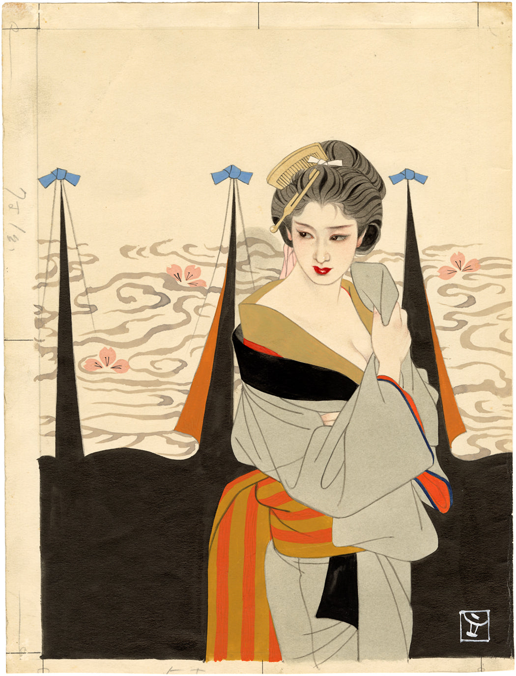 志村立美：日本の雑誌の表紙の絵（販売） – Egenolf Gallery Japanese