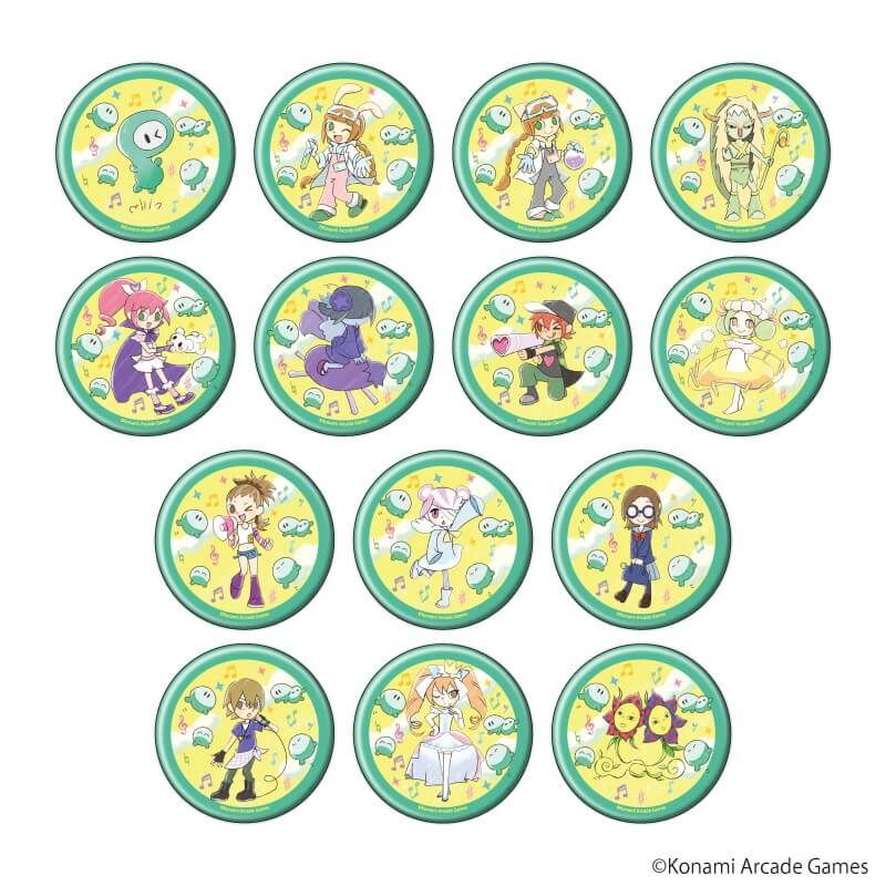 缶バッジ「pop'n music UniLab&PASELIくん」04/コンプリートBOX(全14種