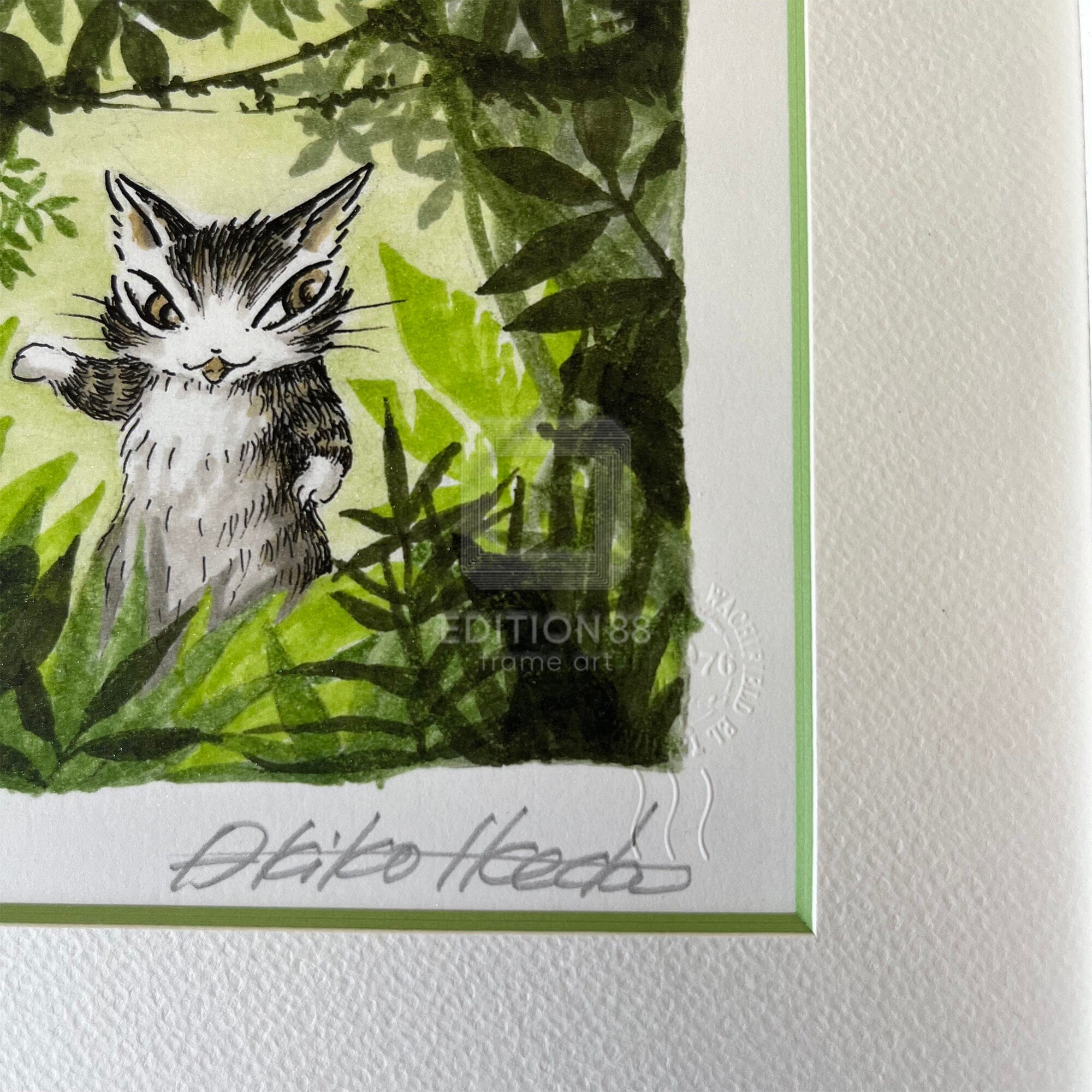 猫のダヤン 88グラフ「ボルネオの森」/池田あきこ（直筆サイン入り