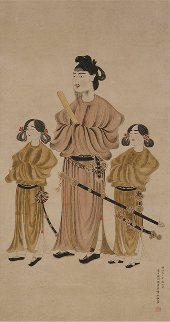 最も「著名」な館蔵品 「聖徳太子二王子像」模本 – ならはく教育普及室