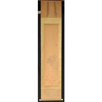 尾竹国観 俵鼠乱落款図 紙本軸装 掛軸 Z410｜骨董店 のびる 古美術