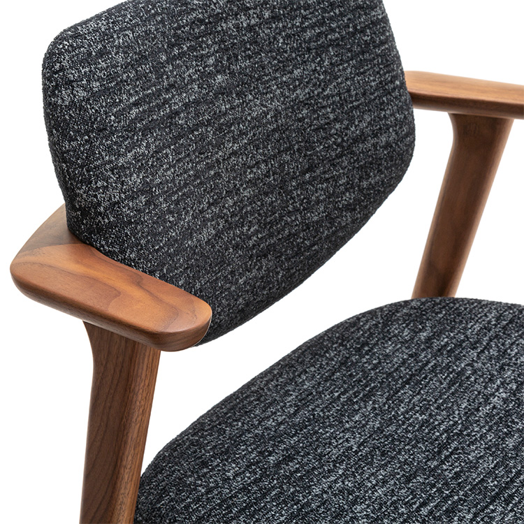 アームチェア CW6800(レギュラーシート) ブラック ウォールナット