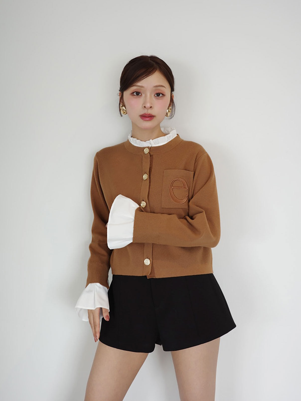 1.14 New Color】Attached collar カーディガン