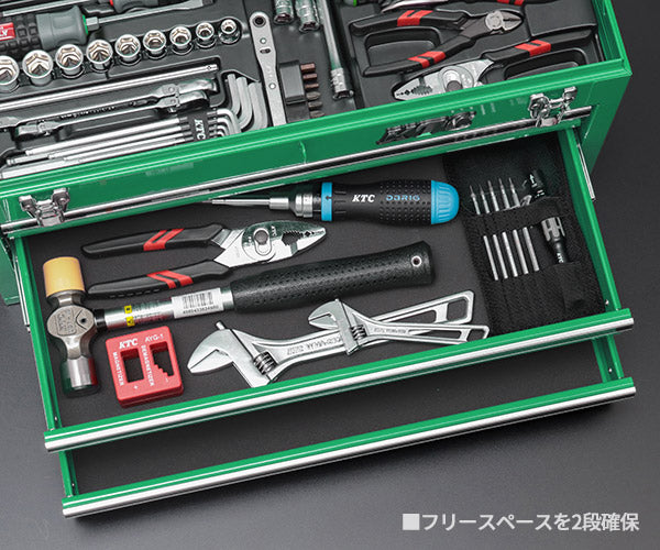 KTC 9.5sq. 92点工具セット マラカイトグリーン SK39224XMLGREM