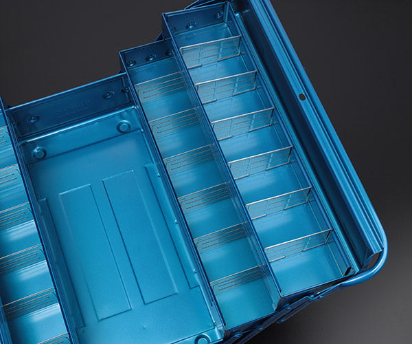 TRUSCO トラスコ 3段式工具箱 472x220x343 ブルー GT-470-B